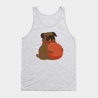 Pug Playing Tank Top